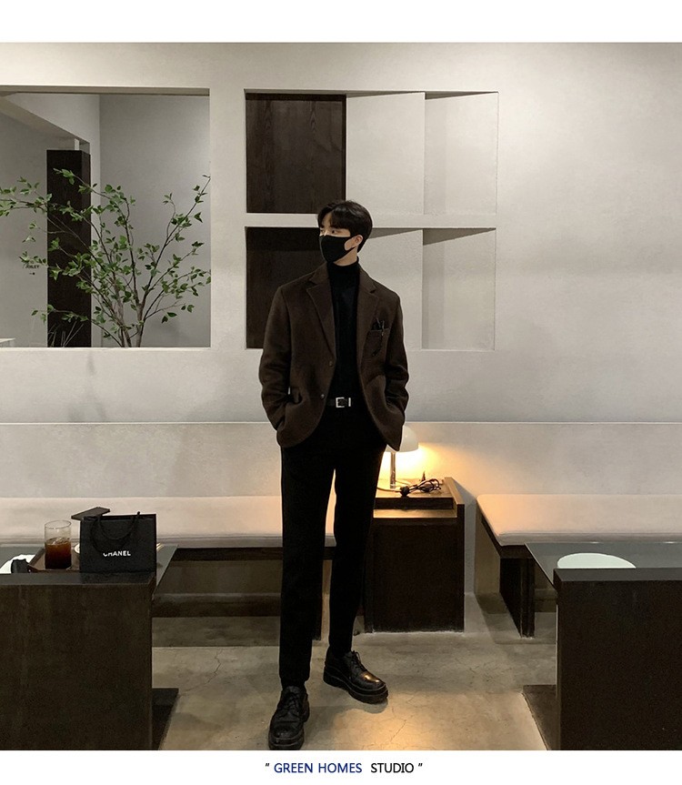 ASCLO Men's Wool Blend Winter Blazer Jacket ASCLO Men