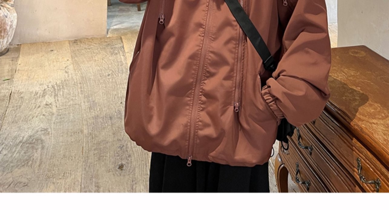 Unisex Waterproof Hooded Outdoor Jacket for Spring & Fall