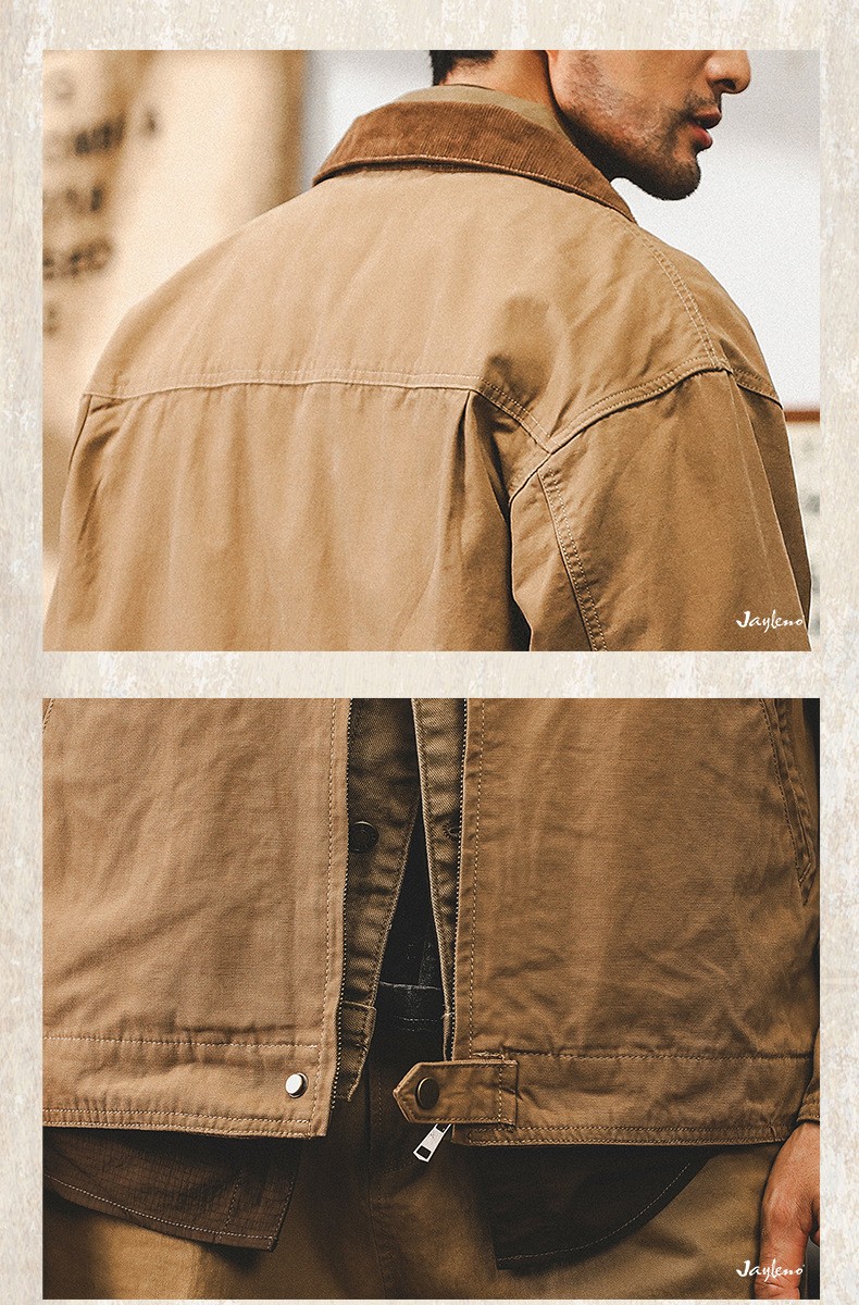 Classic Detroit Workwear Cotton Jacket for Men
