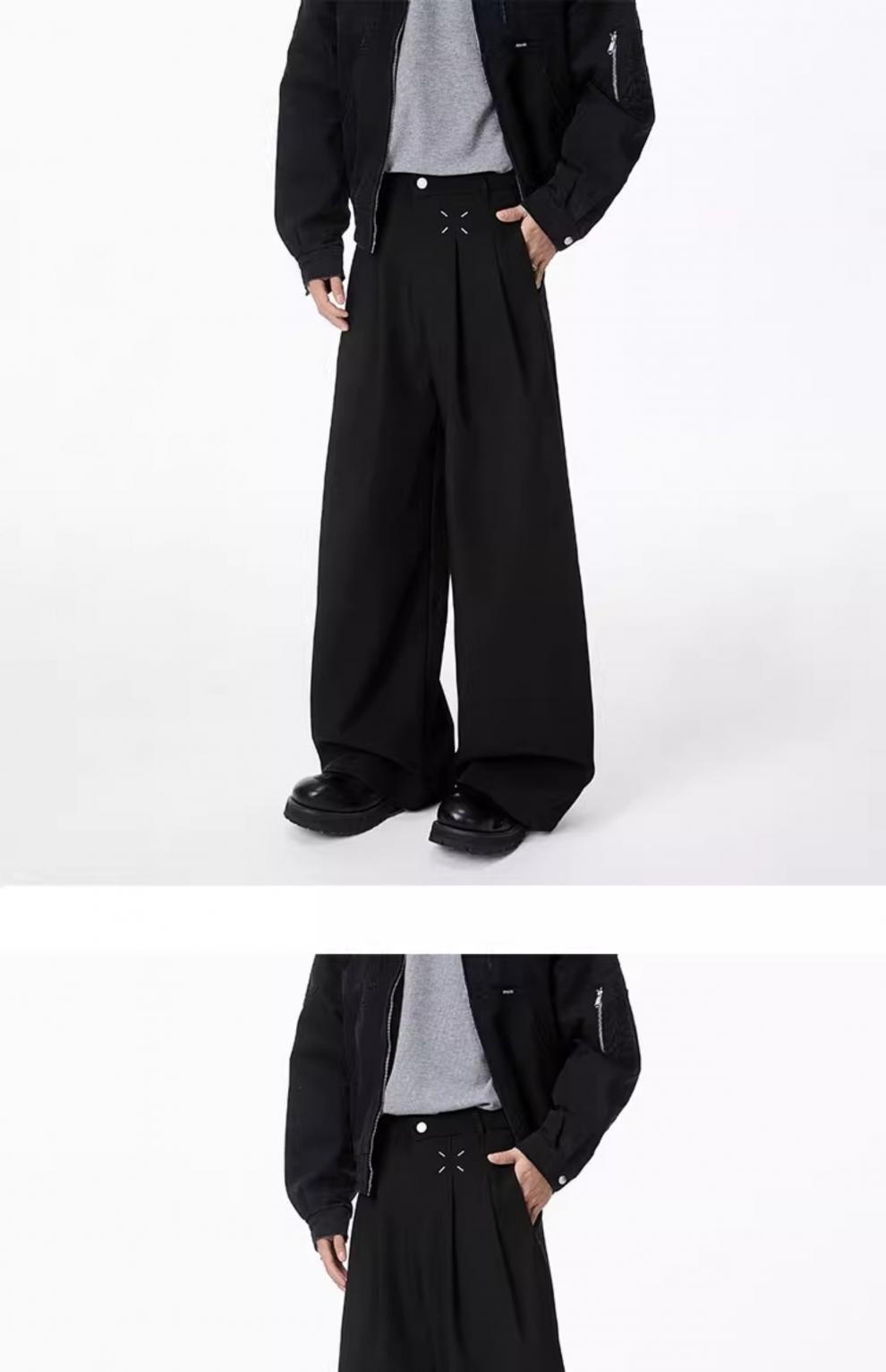 Magila Cleanfit Black Loose Fit Dress Pants