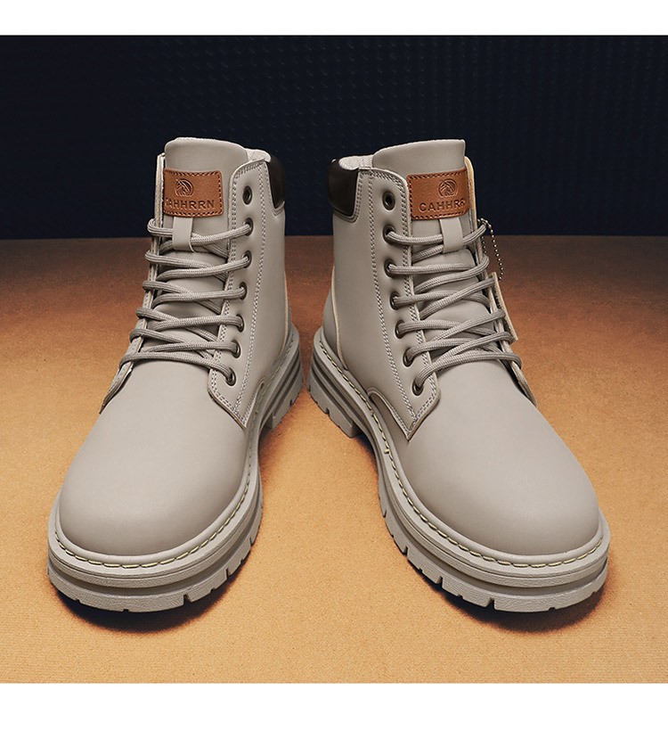 2025 Men's High-Top PU Leather Martin Boots 2025 Men