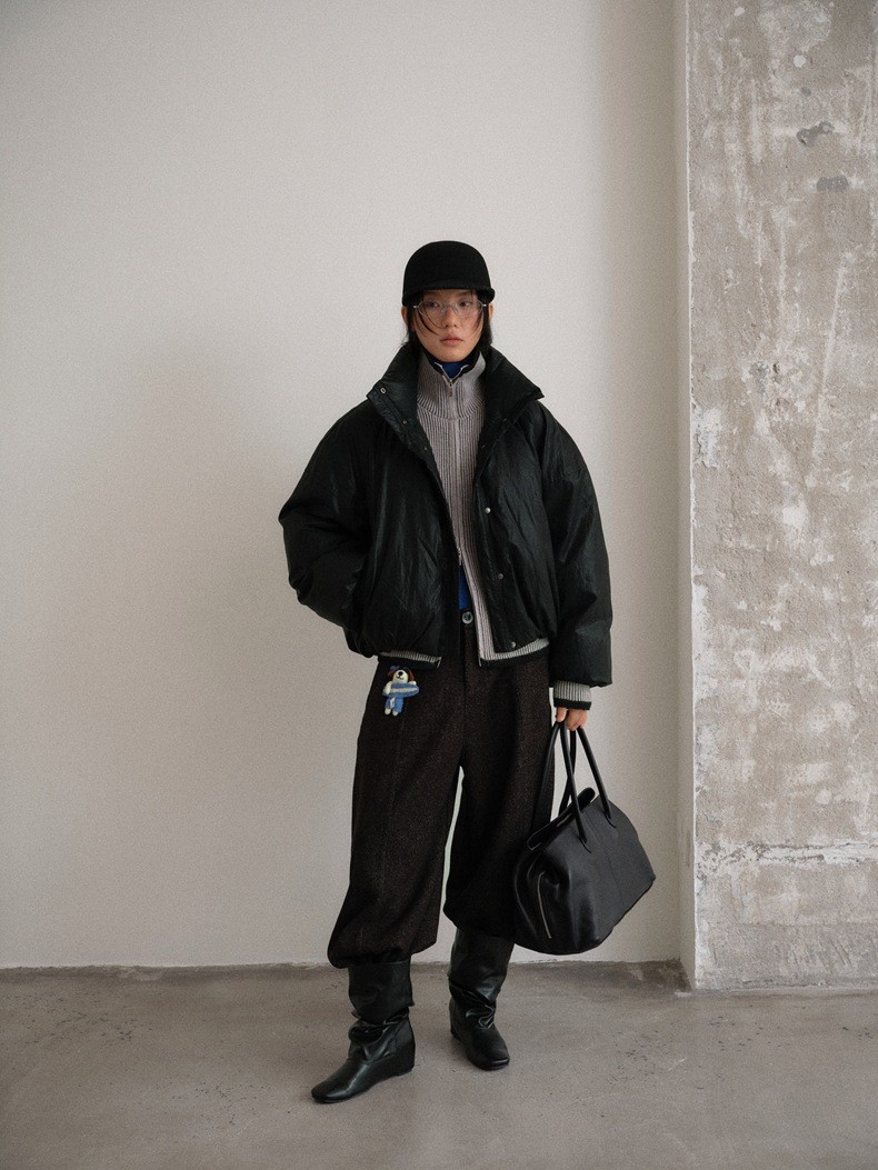 UNITY MODE Women's PU White Duck Down Jacket UNITY MODE Women