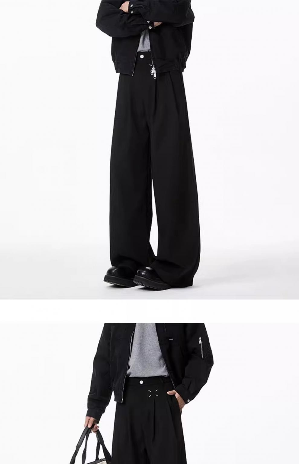 Magila Cleanfit Black Loose Fit Dress Pants