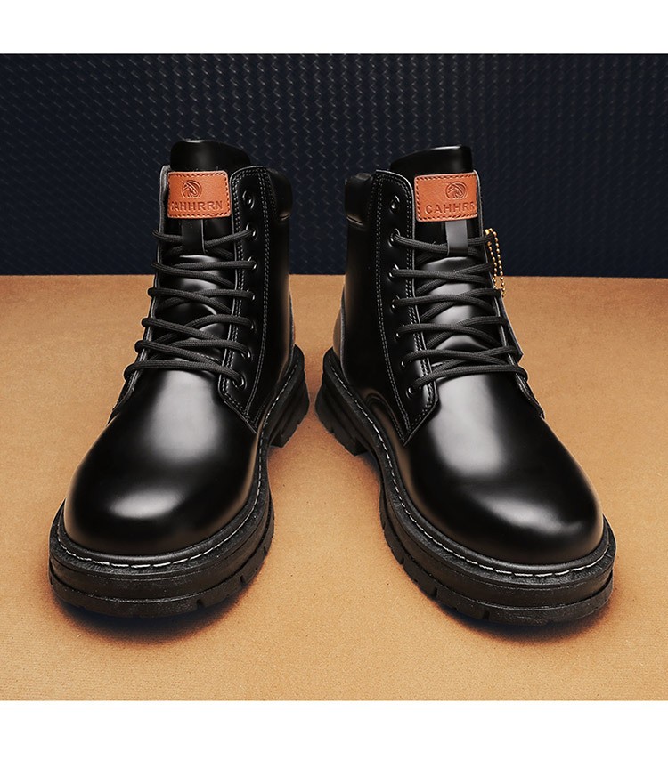 2025 Men's High-Top PU Leather Martin Boots 2025 Men