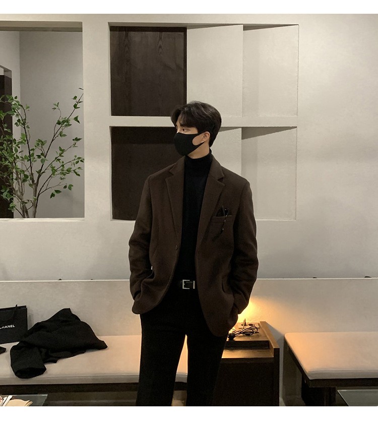 ASCLO Men's Wool Blend Winter Blazer Jacket ASCLO Men