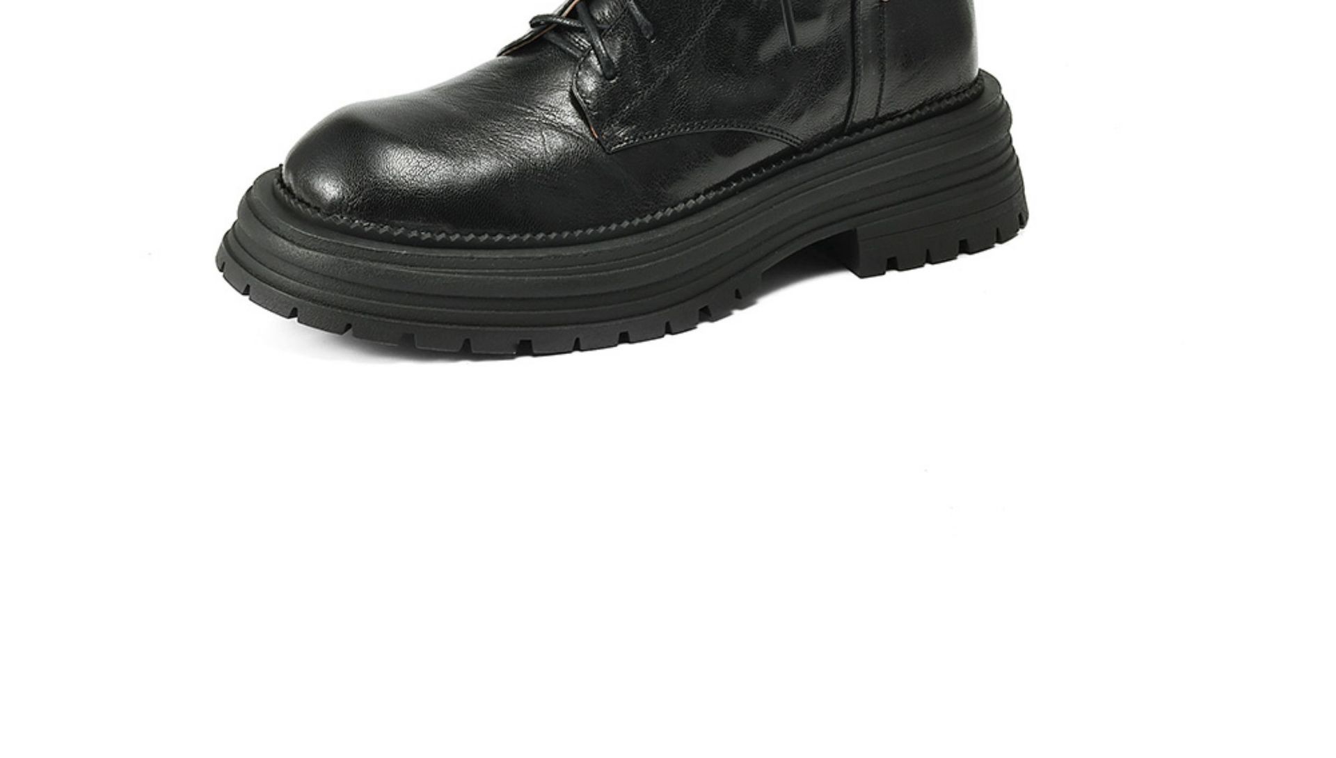 Women's Retro Leather Platform Martin Boots 2025 Women