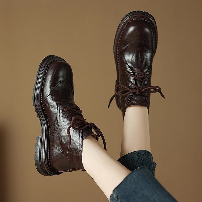 Premium Leather Women’s Soft Sole Martin Boots