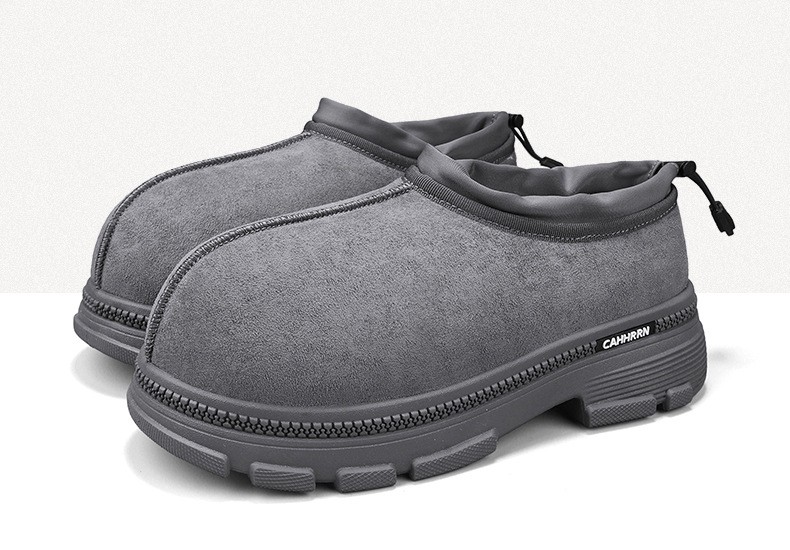 2025 Men's Fleece-Lined Suede Slip-On Snow Boots 2025 Men