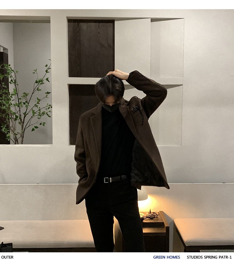 ASCLO Men's Wool Blend Winter Blazer Jacket ASCLO Men