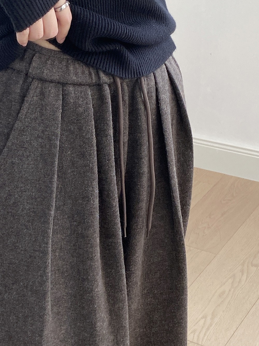 Yanshuang Casual Wide-Leg Knit Pants for Women Yanshuang Casual Wide-Leg Knit Pants for Women