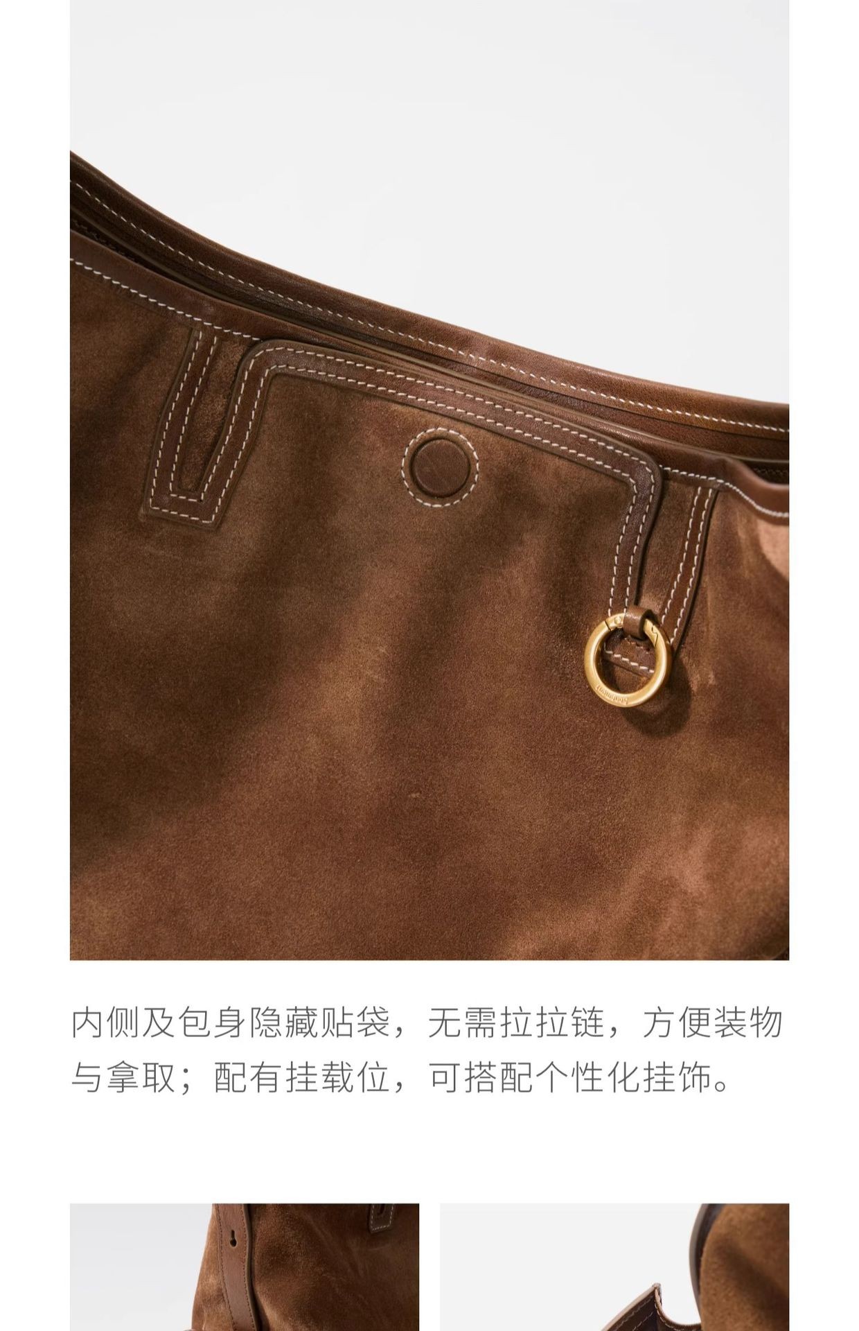 Songmont Vintage Hobo Shoulder Bag in Soft Full-Grain Leather Songmont Vintage Hobo Shoulder Bag in Soft Full-Grain Leather