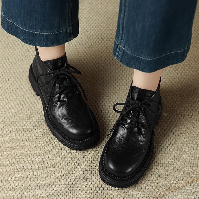 Premium Leather Women’s Soft Sole Martin Boots