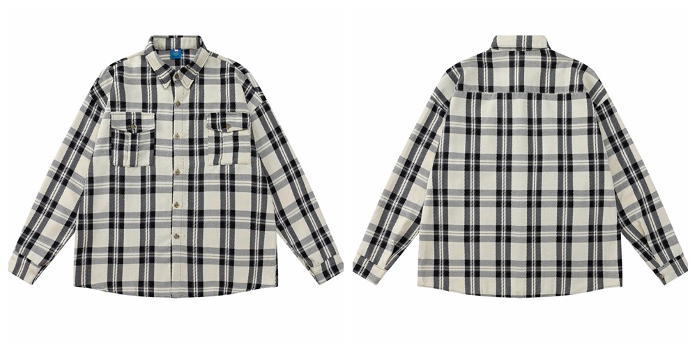 Vintage Floral Striped Cotton Blend Shirt with Tie