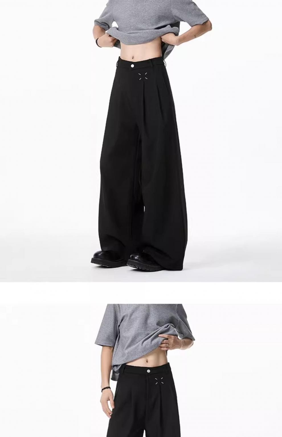 Magila Cleanfit Black Loose Fit Dress Pants