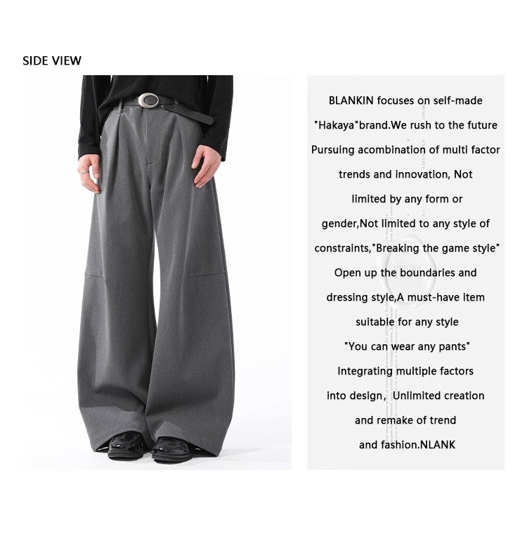 2025 Cleanfit Wide-Leg Casual Suit Pants