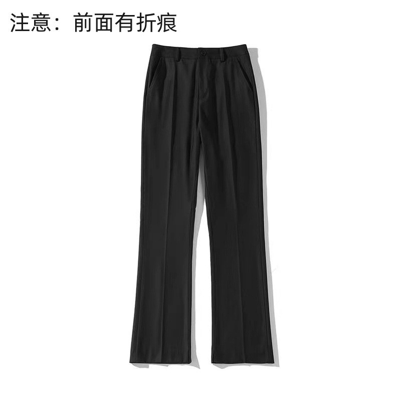 2025 Men's Spring Autumn Micro-Flared Polyester Dress Pants 2025 Men