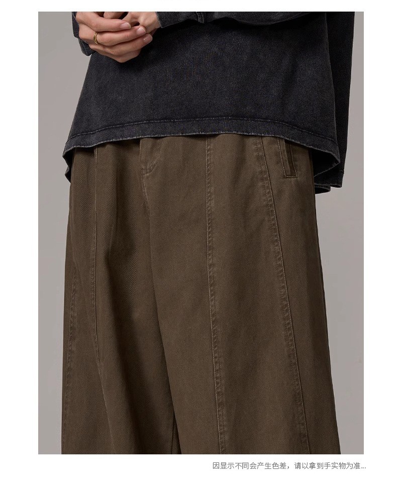 Vintage Wide-Leg Straight Cotton Denim Jeans Vintage Wide-Leg Straight Cotton Denim Jeans