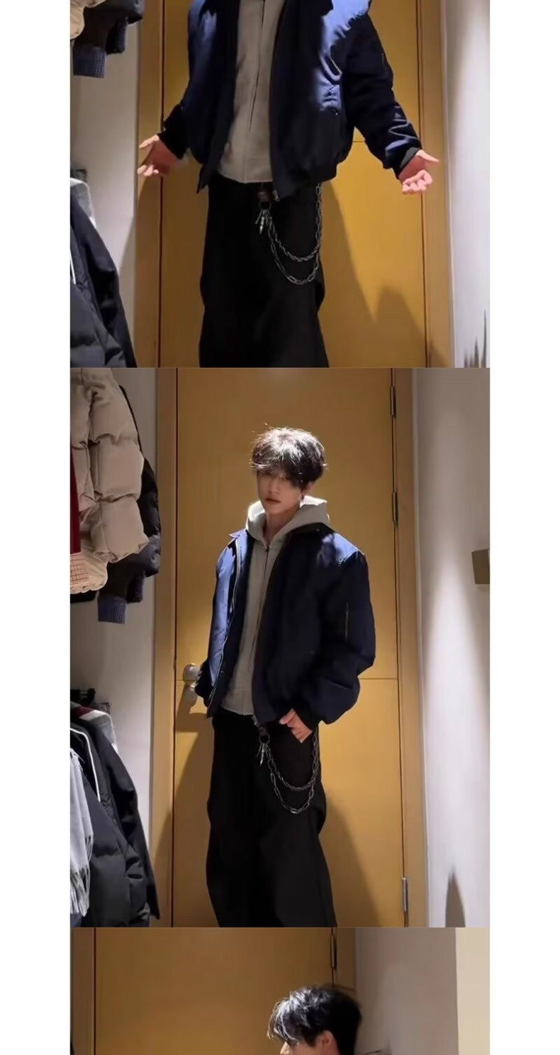 Men's Cleanfit Casual Lightweight Spring Autumn Jacket Men