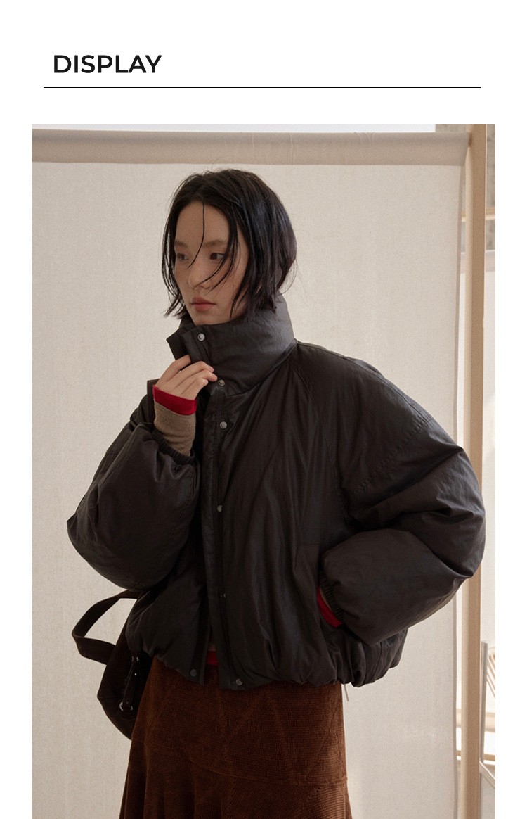 UNITY MODE Women's PU White Duck Down Jacket UNITY MODE Women