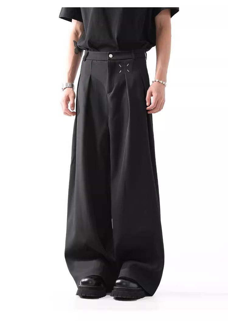 Margiela Cleanfit Black Wide-Leg Trousers