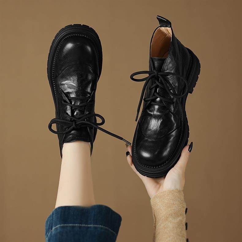 Premium Leather Women’s Soft Sole Martin Boots