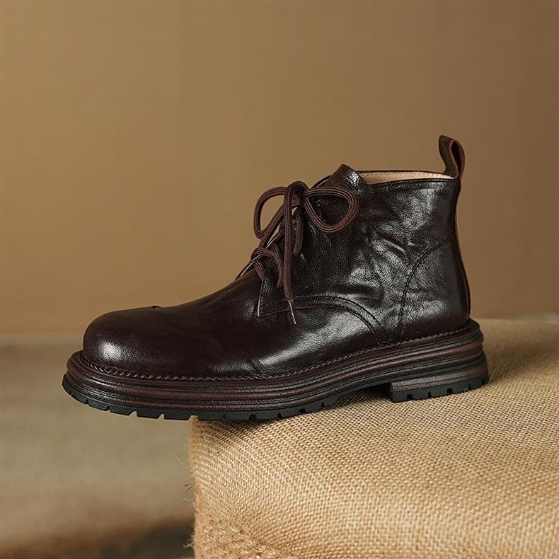 Premium Leather Women’s Soft Sole Martin Boots