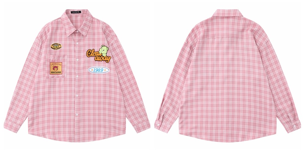 Vintage Floral Striped Cotton Blend Shirt with Tie