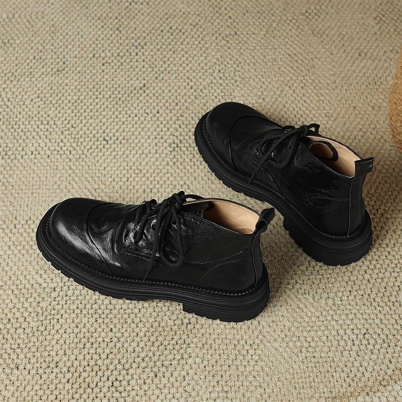 Premium Leather Women’s Soft Sole Martin Boots