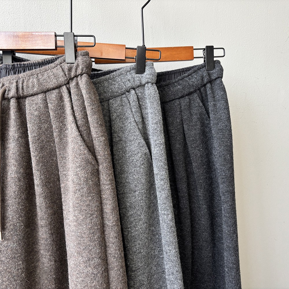 Yanshuang Casual Wide-Leg Knit Pants for Women Yanshuang Casual Wide-Leg Knit Pants for Women