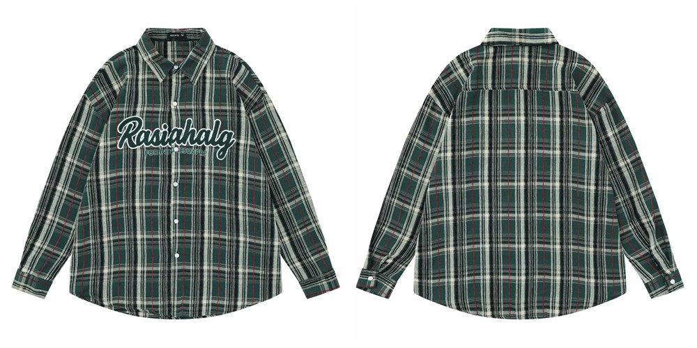 Vintage Floral Striped Cotton Blend Shirt with Tie