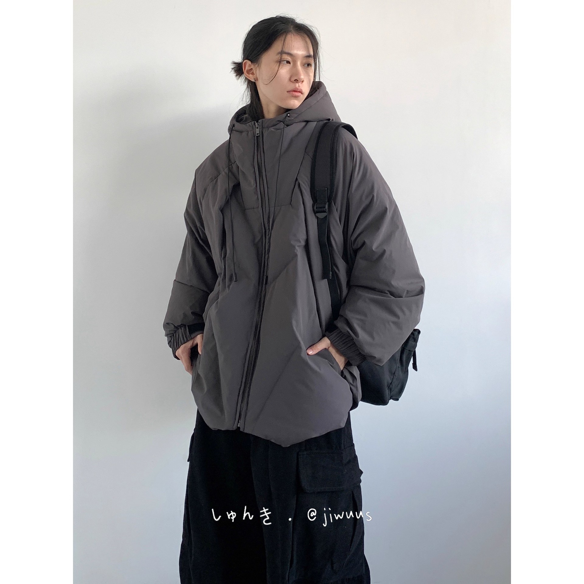 Vintage Japanese Style Hooded Thick Winter Jacket
