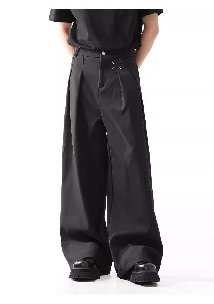 Margiela Cleanfit Black Wide-Leg Trousers