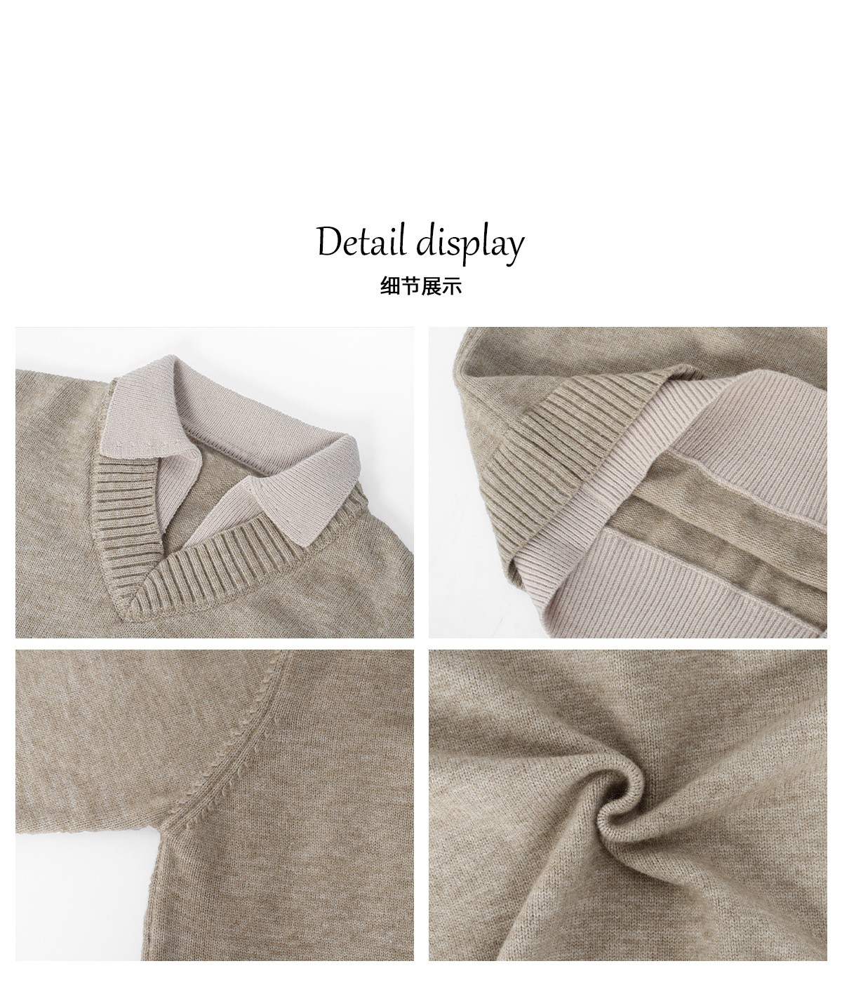 Stay the Night V-Neck Faux Cashmere Polo Sweater