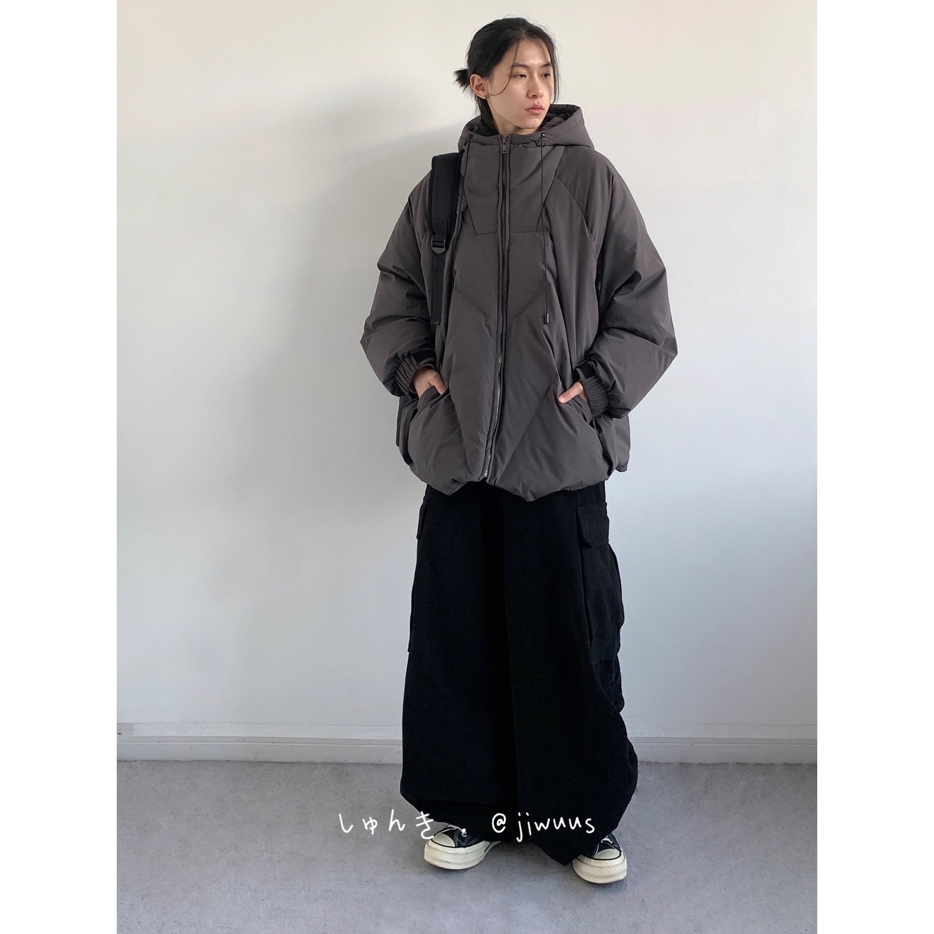 Vintage Japanese Style Hooded Thick Winter Jacket