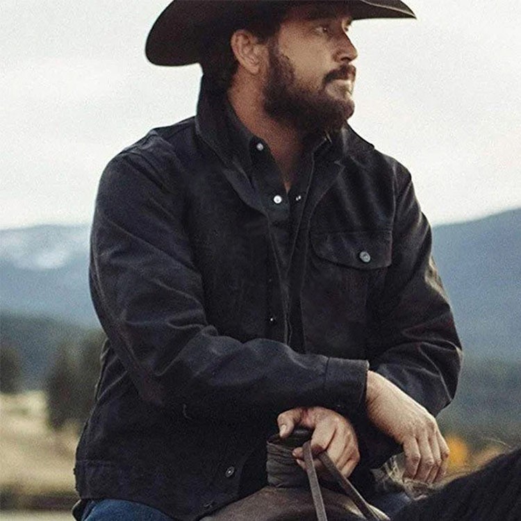 Men's Cotton Dad Jacket with Pocket Detail Men