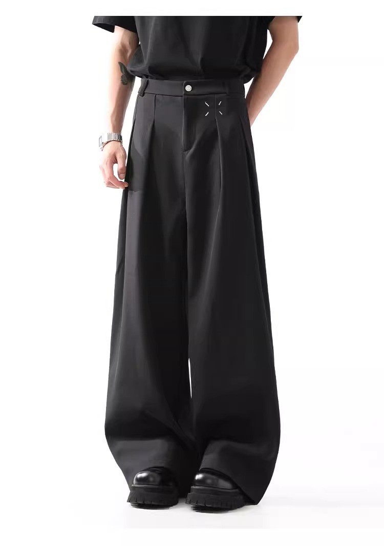Margiela Cleanfit Black Wide-Leg Trousers