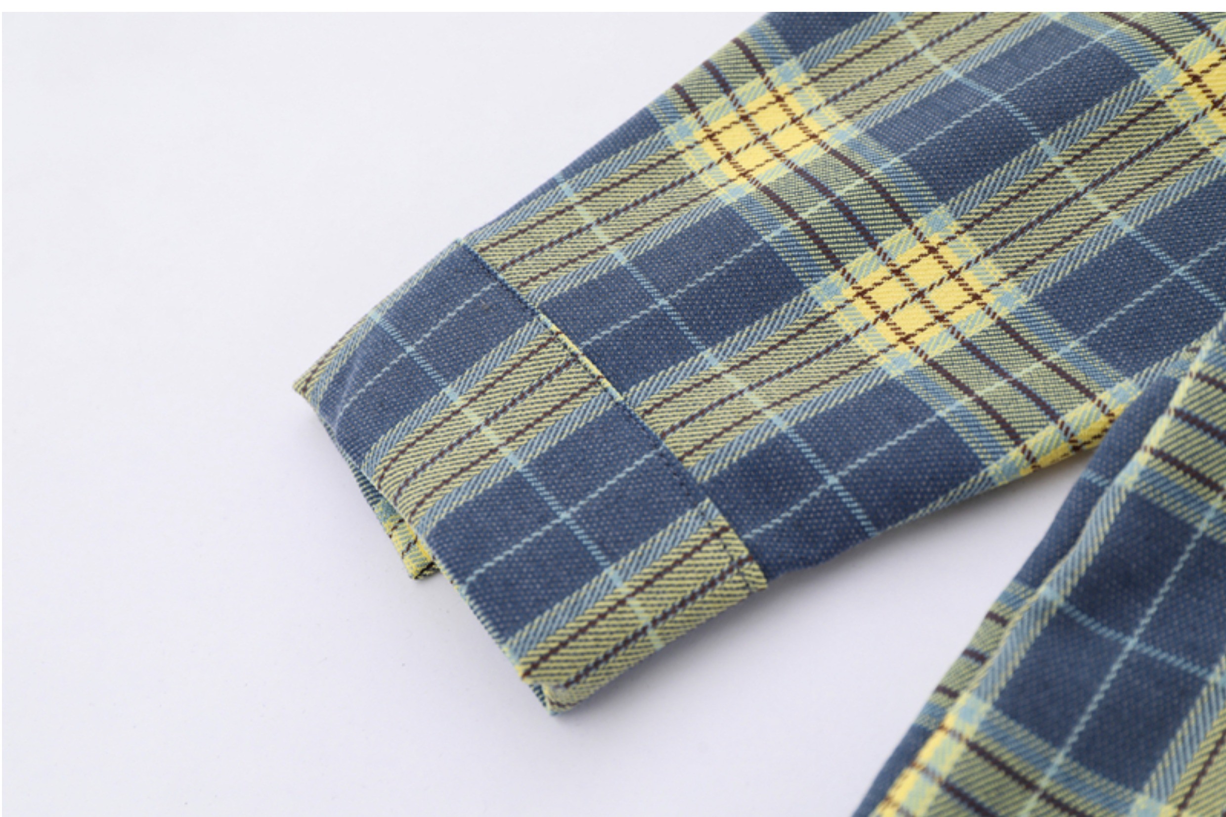 Vintage Floral Striped Cotton Blend Shirt with Tie