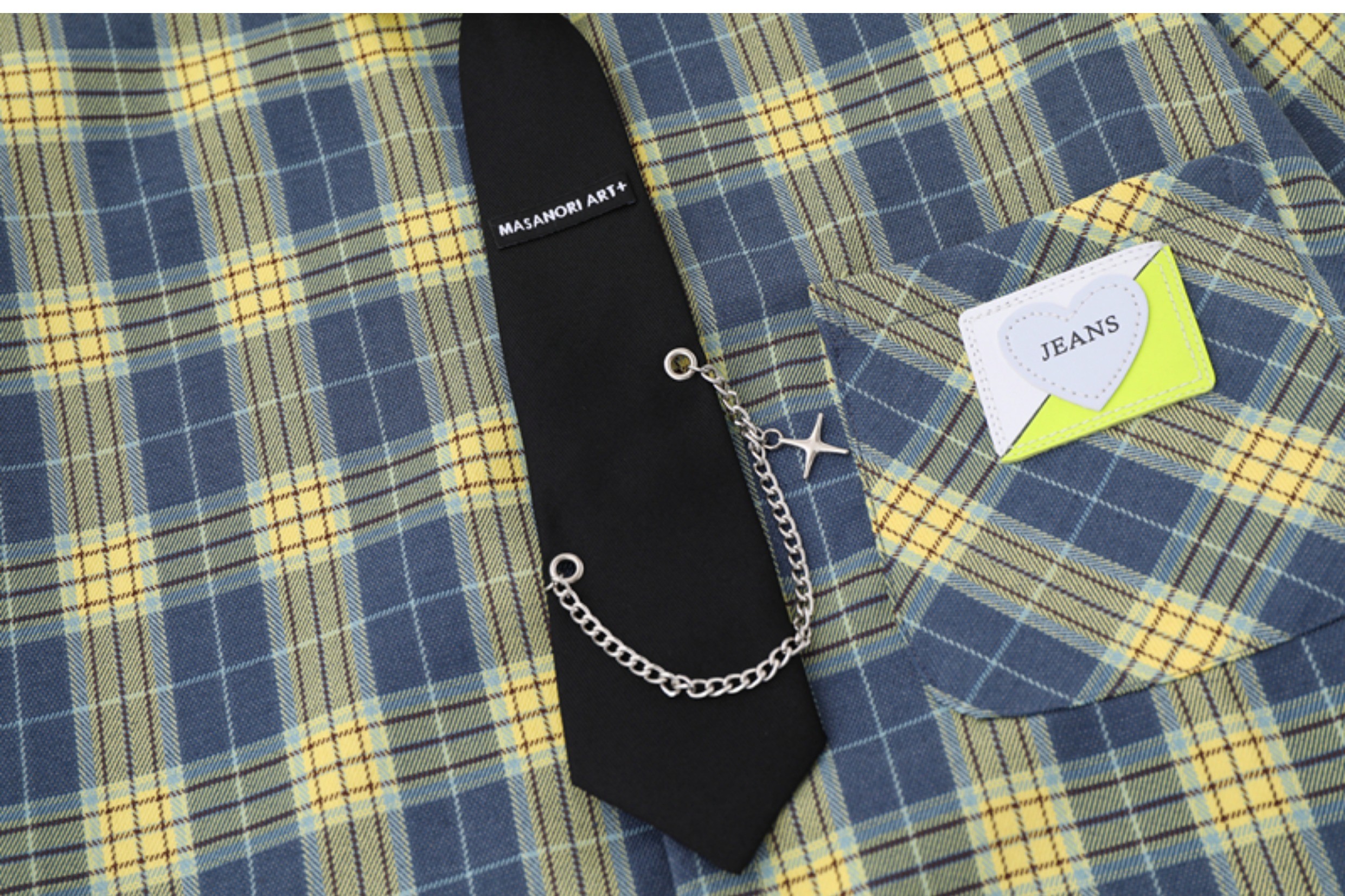 Vintage Floral Striped Cotton Blend Shirt with Tie