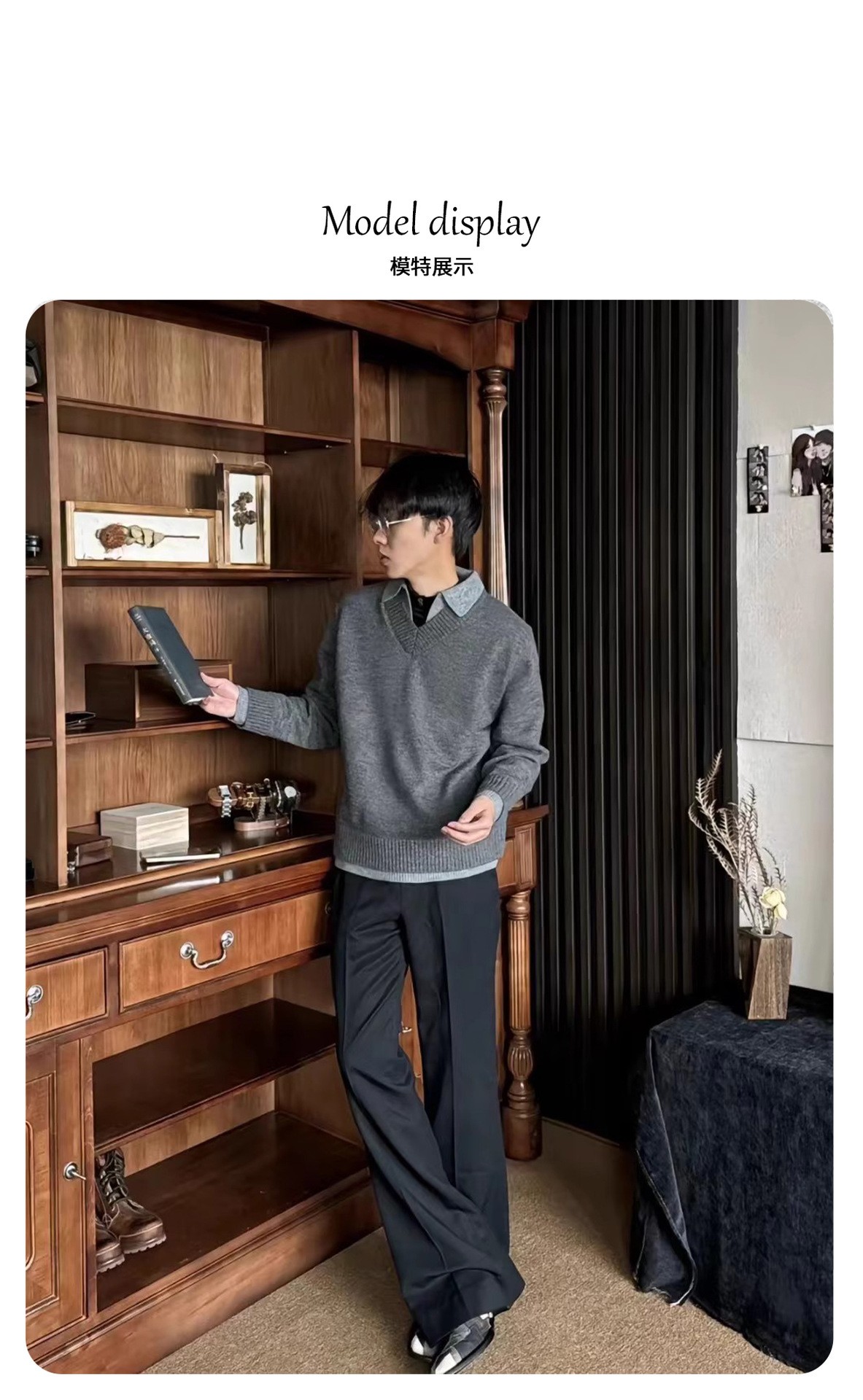 Stay the Night V-Neck Faux Cashmere Polo Sweater