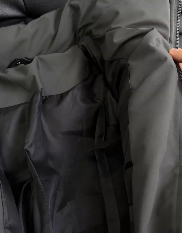 Shanlida Deep Grey Wool Corduroy Winter Jacket