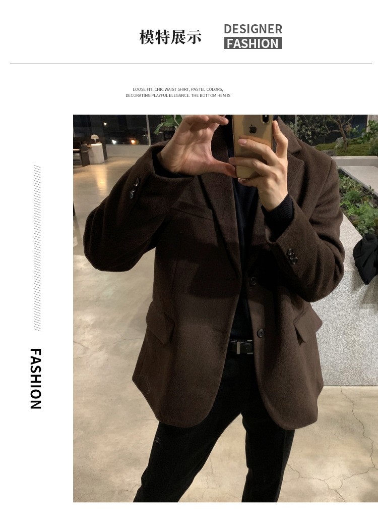 ASCLO Men's Wool Blend Winter Blazer Jacket ASCLO Men