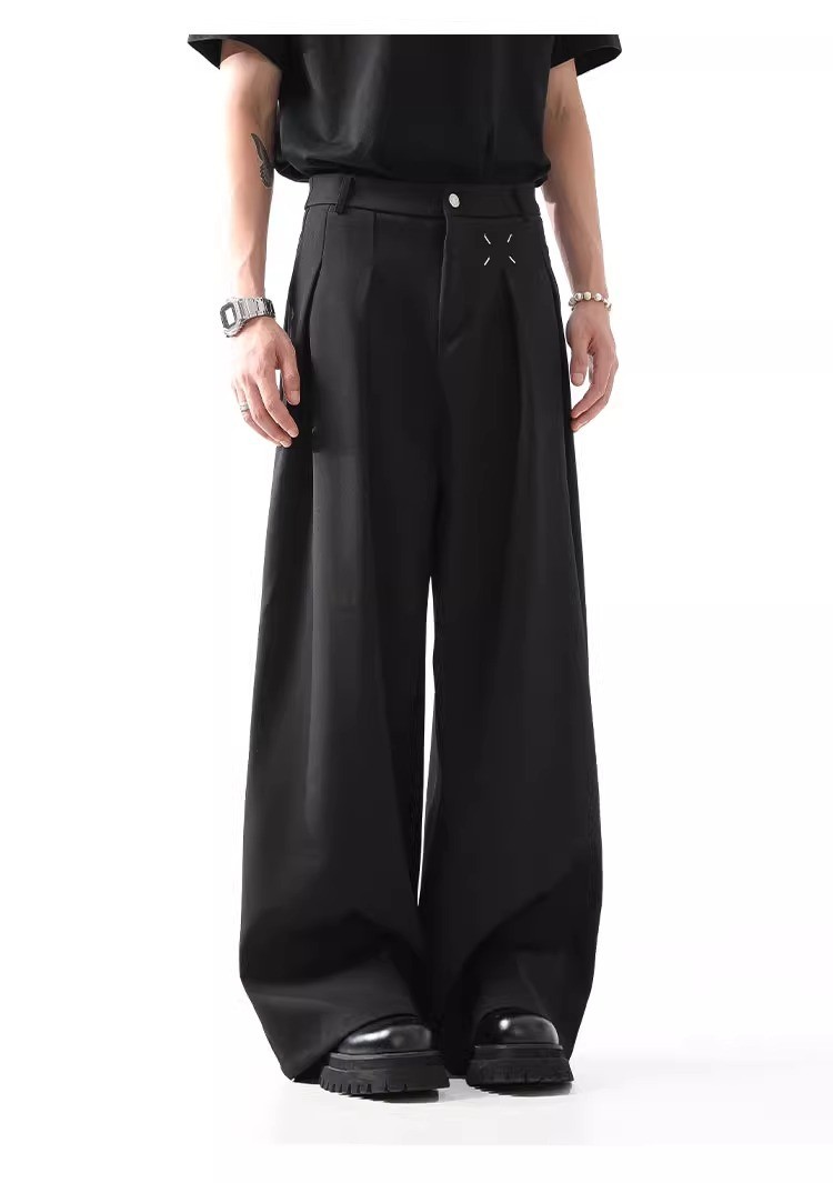 Margiela Cleanfit Black Wide-Leg Trousers
