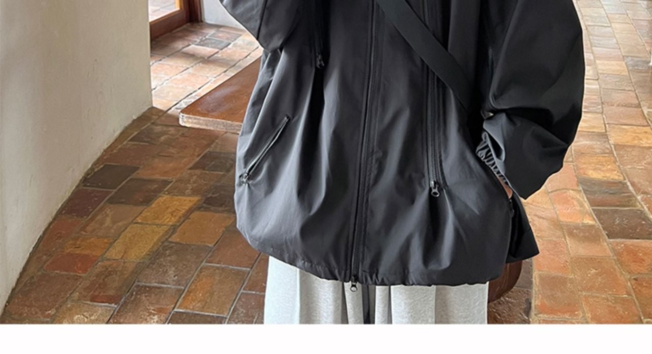 Unisex Waterproof Hooded Outdoor Jacket for Spring & Fall