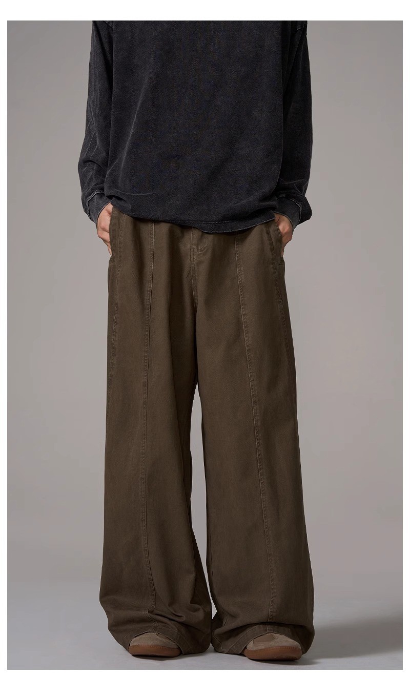 Vintage Wide-Leg Straight Cotton Denim Jeans Vintage Wide-Leg Straight Cotton Denim Jeans