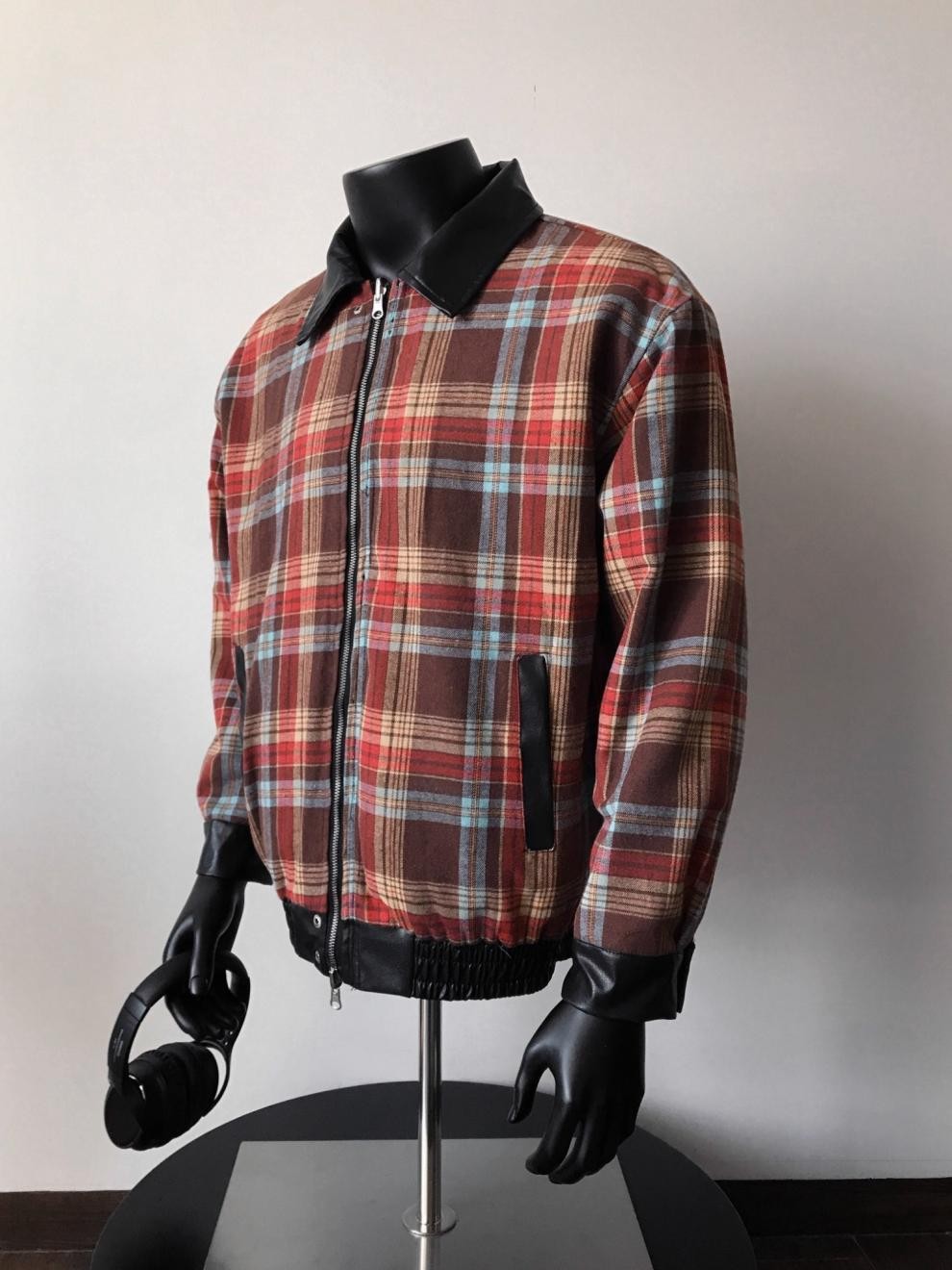 Vintage American Patchwork Washed Leather Jacket Vintage American Patchwork Washed Leather Jacket