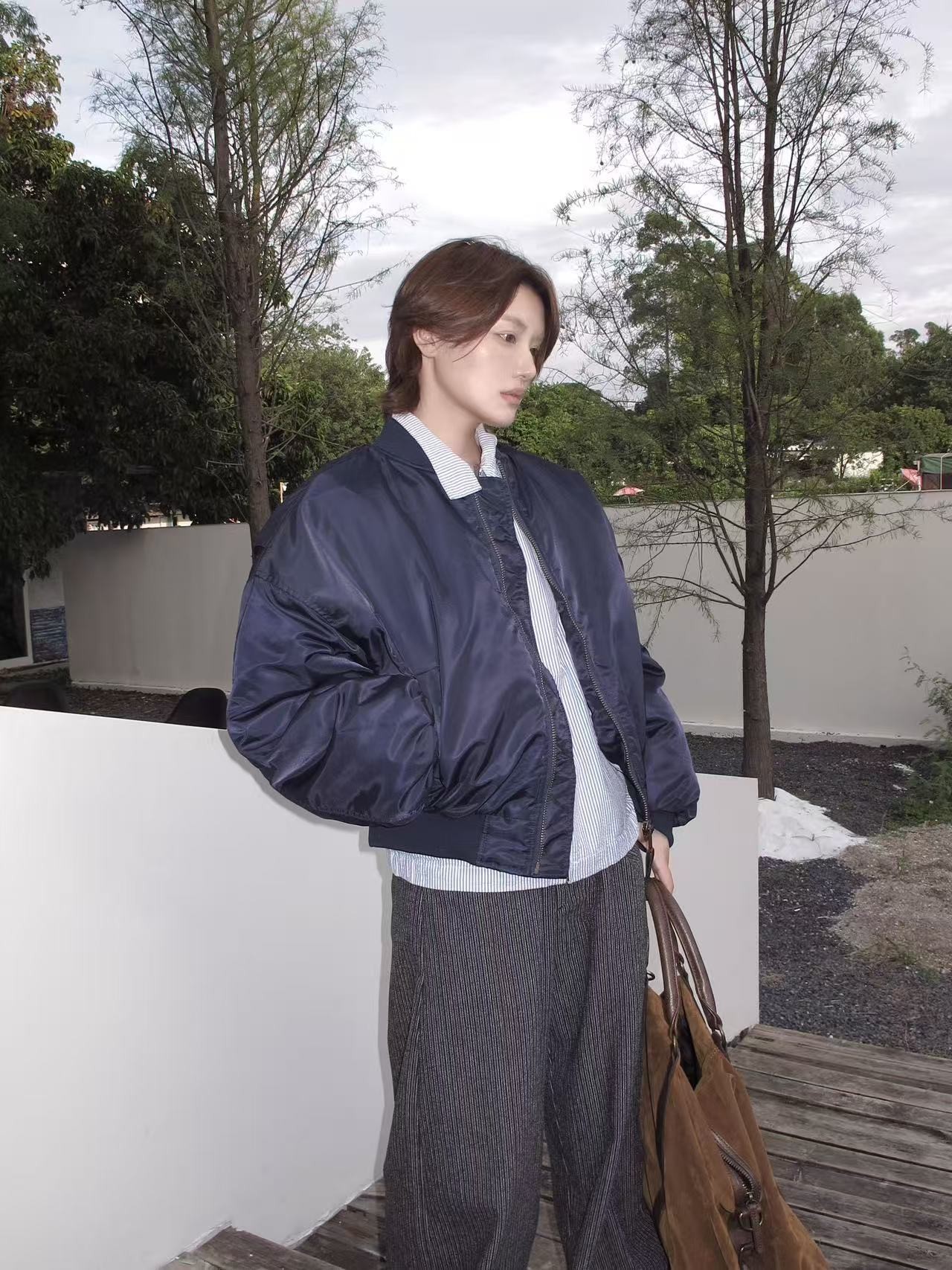 EME Alpha Velvet Bomber Jacket Winter Thick Coat EME Alpha Velvet Bomber Jacket Winter Thick Coat