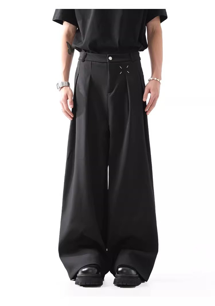 Margiela Cleanfit Black Wide-Leg Trousers