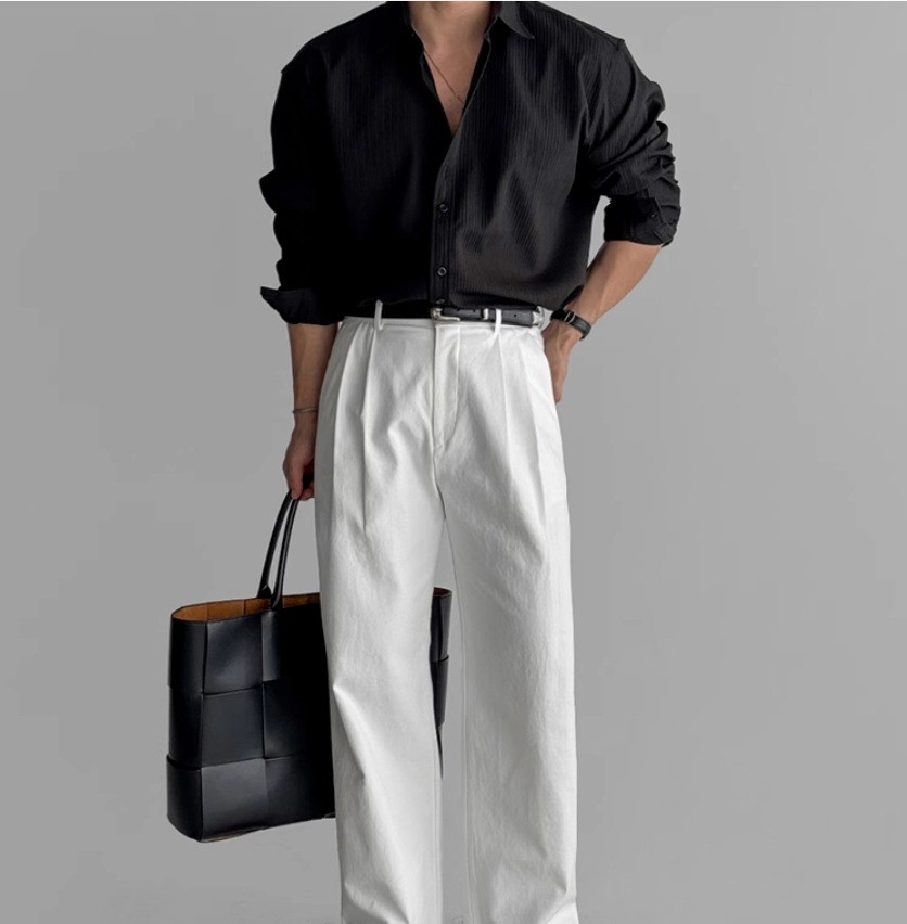 Premium Textured Long-Sleeve Casual Shirt for Men