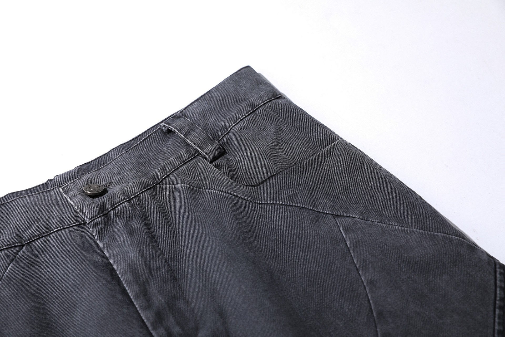 Vintage American Workwear Straight-Leg Cargo Pants