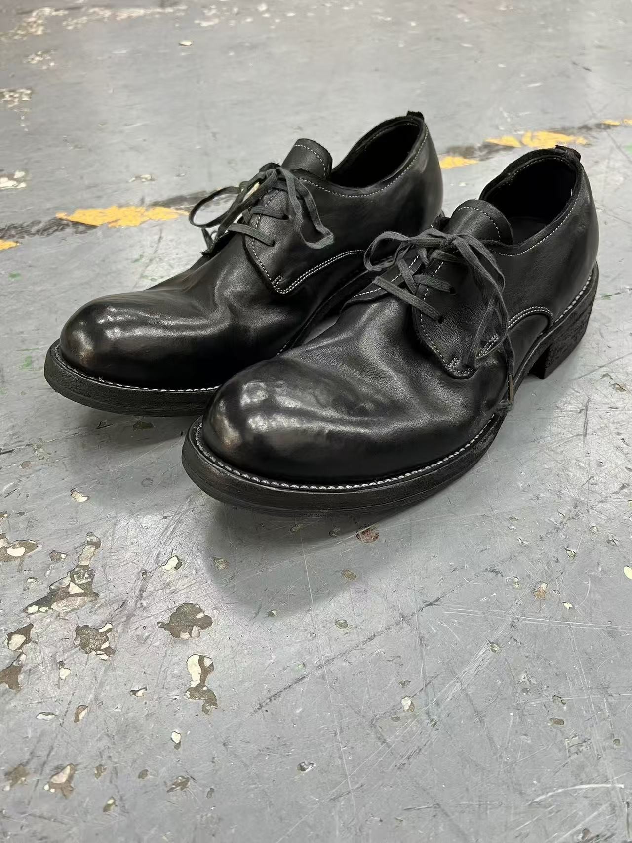 Premium Leather Derby Shoes for Men - Classic British Style